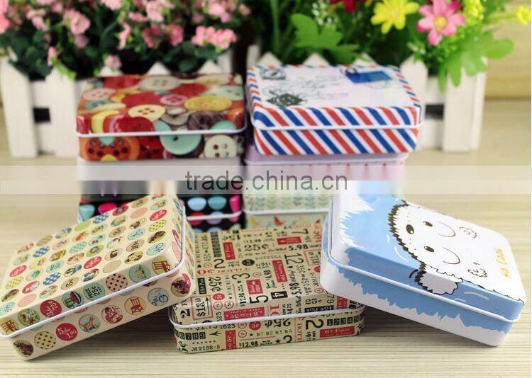 travel pack tin candy box