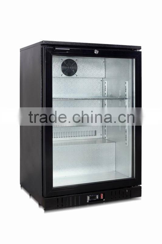 Vertical showcase beverage cooler supermarket display freezer