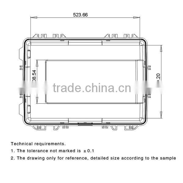 Plastic hard shell Rugged case