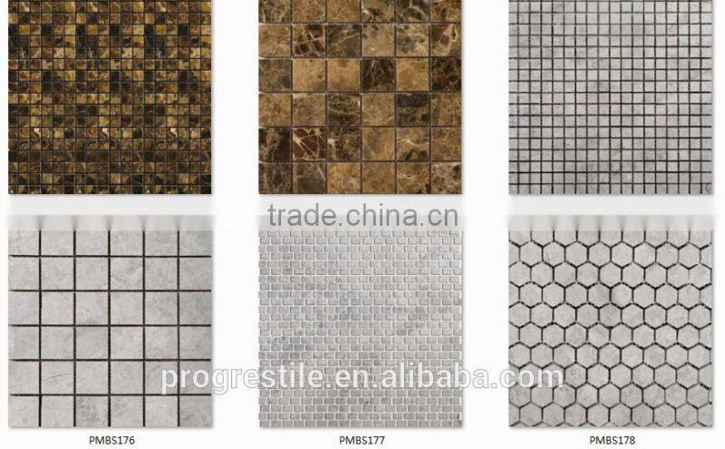 marble mosaic design, stone mosaic tiles, kitchen backsplash mosaics(PMBS167)