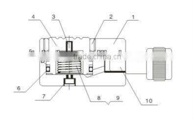 short telescopic single acting hydraulic lift jack ram cylinder