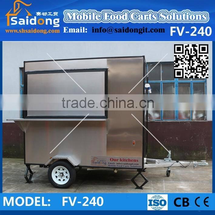 Multi-function Mobile Used Food Carts - Fast Food Kiosk Truck-Food Trailer For Sale