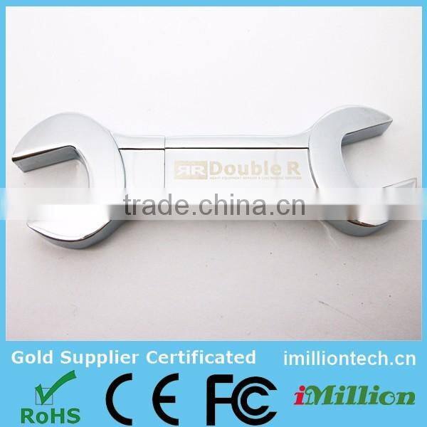 Hardware Industry Gift Promotion Metal Wrench Shape USB Drives