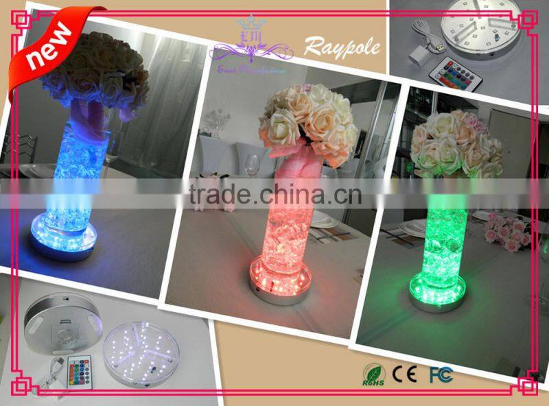 China wholesale RGB LED centerpiece light base/illuminator light base for event decoration