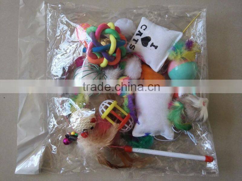Aimigou 20pcs cat toy bag variety pack for kitty
