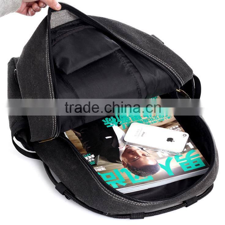 Men Cheap Canvas Backpack Custom Canvas Backpack