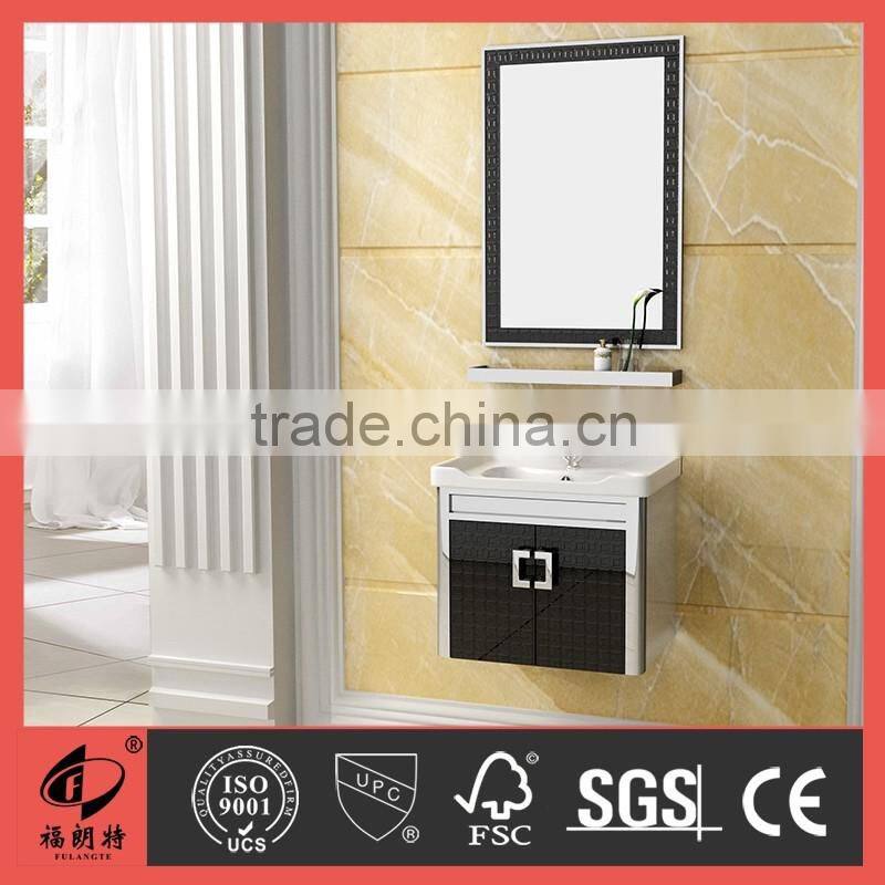 Royal stainless steel bathroom cabinet with ceramic basin 1083-1