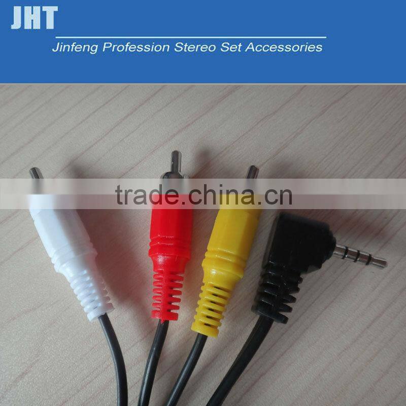 Hot sale 2RCA 3.5mm to av cable// component av cable,4rca plug to 4 rca plug