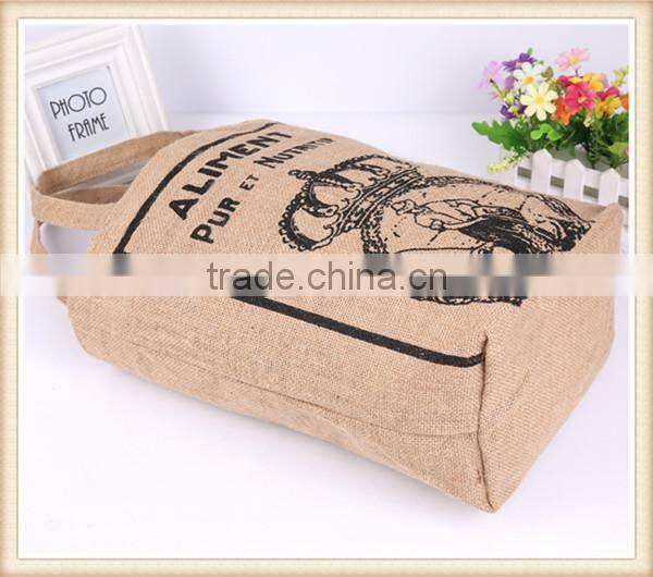 Customized jute tote bag Small jute bag