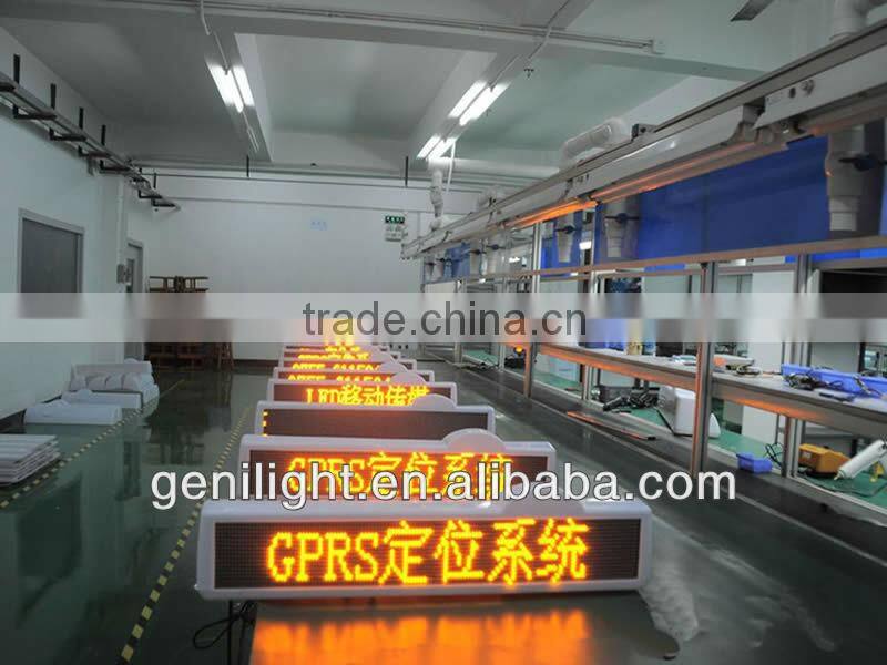 2013 New Wireless Taxi Led Screen,Wireless Car Led Board,Vehicle GPRS Led Display