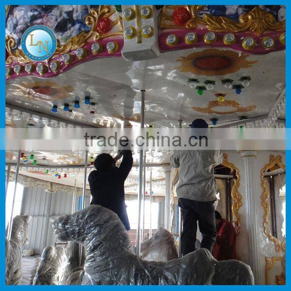 Carnival outdoor carousel game amusement park kids carousel rides