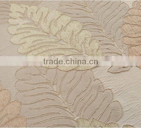 leaf pattern chenille jacquard blackout curtain