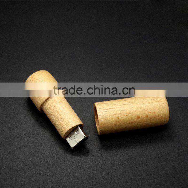 capsule wood usb flash memory/ branding bamboo usb