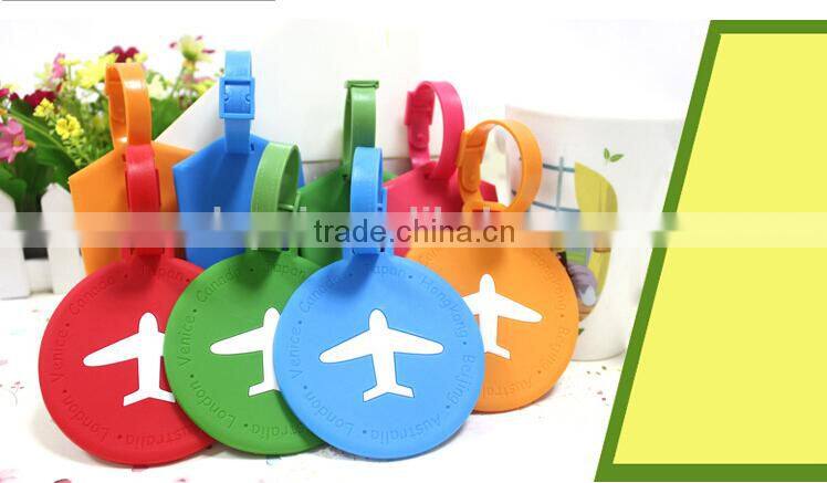 Soft PVC luggage tags with customer logos