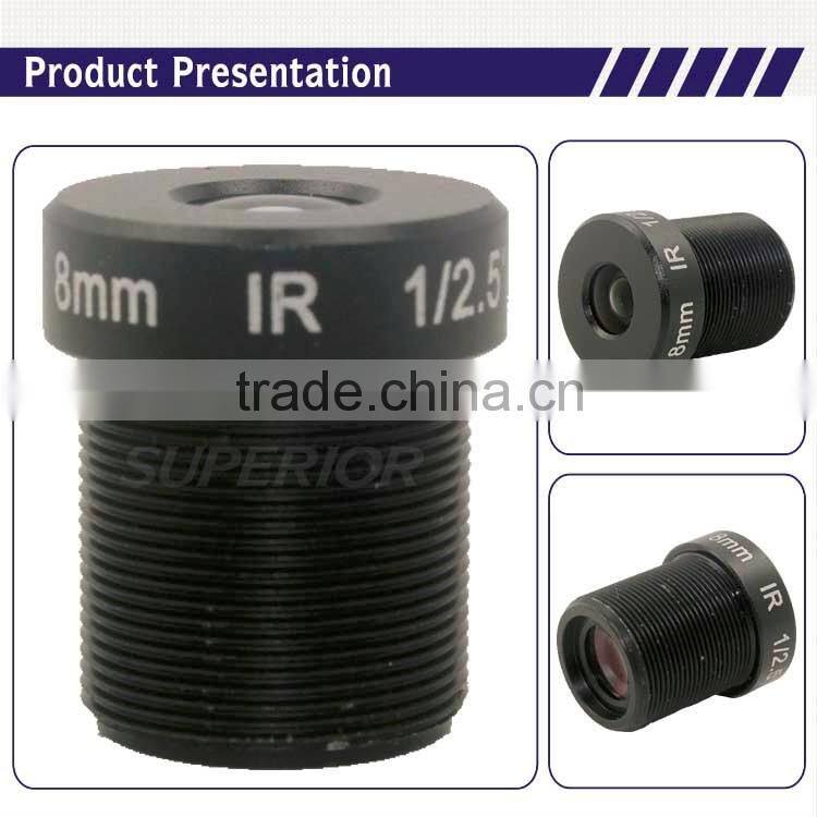 Hot sales! Quickly delivery! 5MP 1/2.5inch F2.0 lens 8mm board cctv board lens 8mm