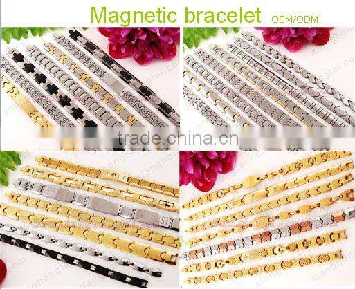 flashing christmas necklace,stainless steel magnetic necklace with germanium,ion,far