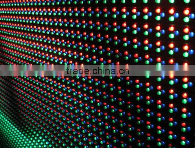 Stage Used LED Curtain Display Video Screen/ RGB Glass Window LED Display