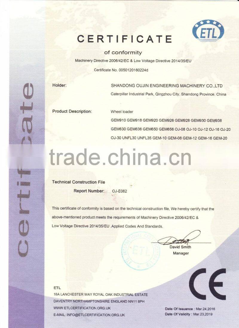 Full hydraulic mini wheel loader with new design ZL20