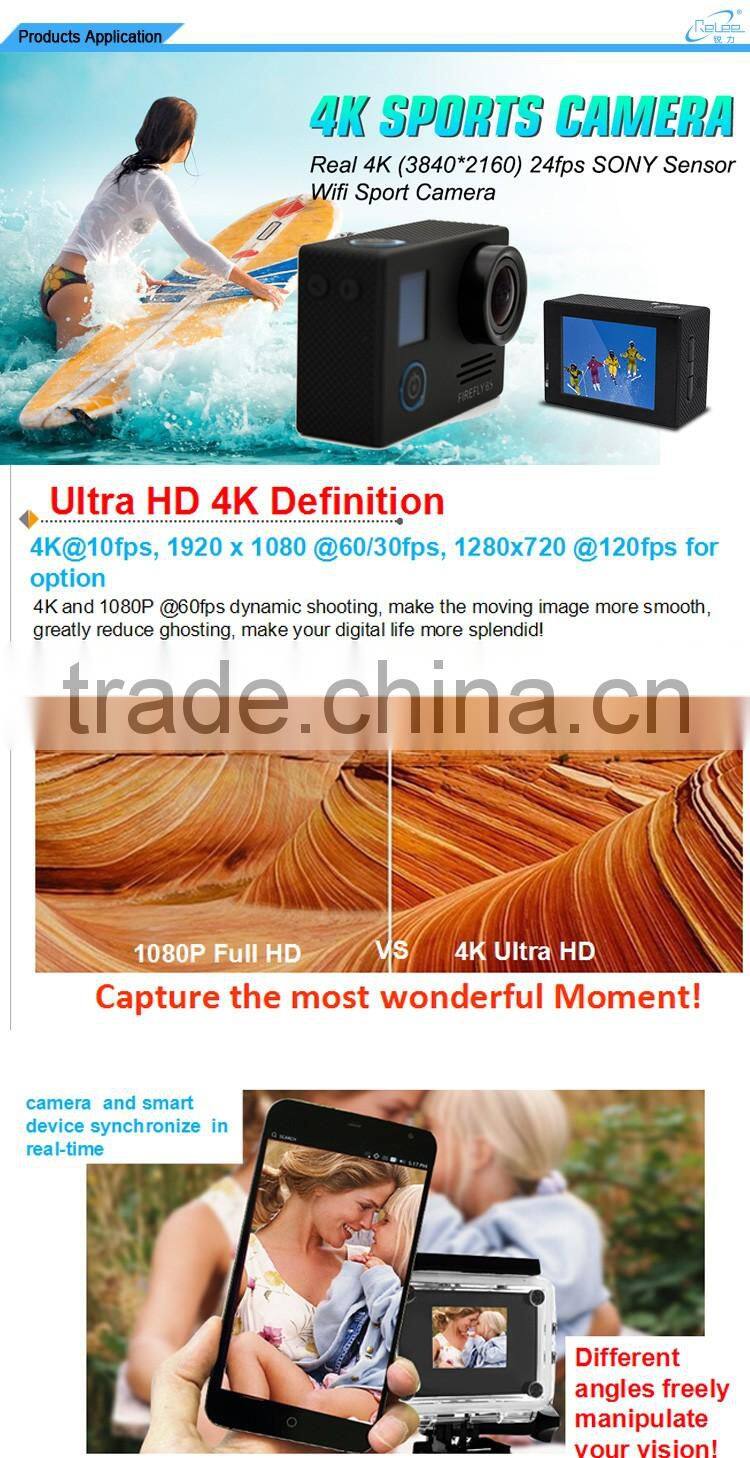 Relee AT48W PLUS 4K Sports & Action Video Cameras 2"Screen with IMX117 sensor waterproof Action Camcorders