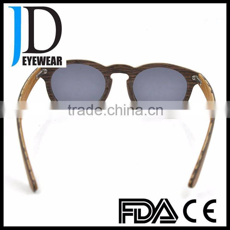 2016 Custom made Clear CR39 TAC Lens New Wooden Sunglasses retro lens