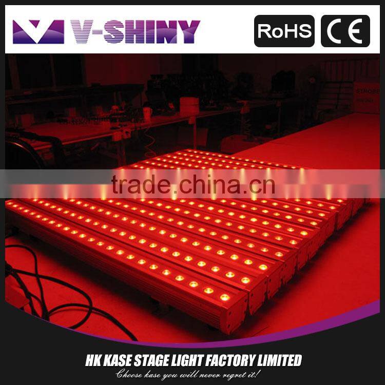 Outdoor RGB in 1 dmx 512 led wall washer stage light bar