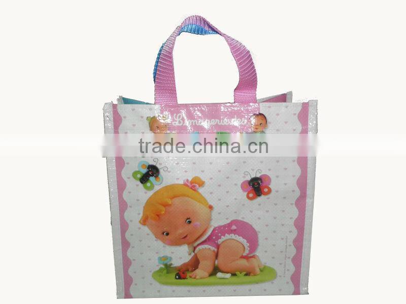 pp woven laminated shopping tote