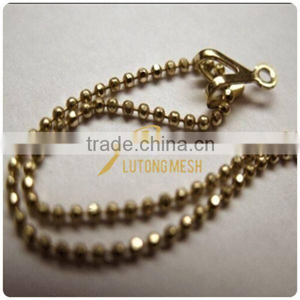 silver faceted ball chain curtain