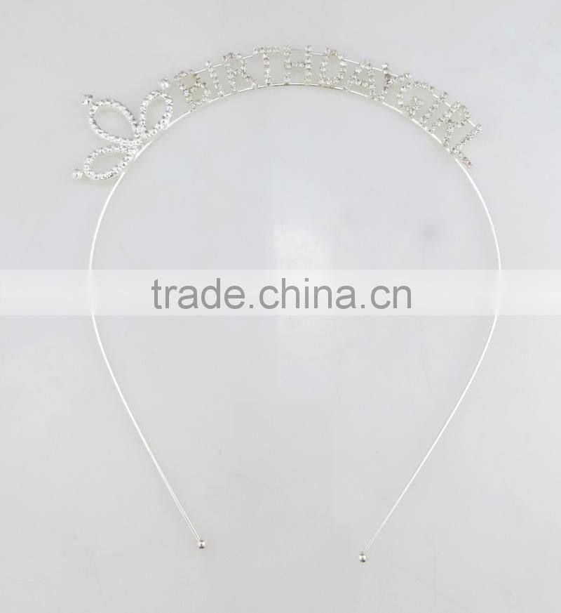 Newest design birthday girl headband fashion