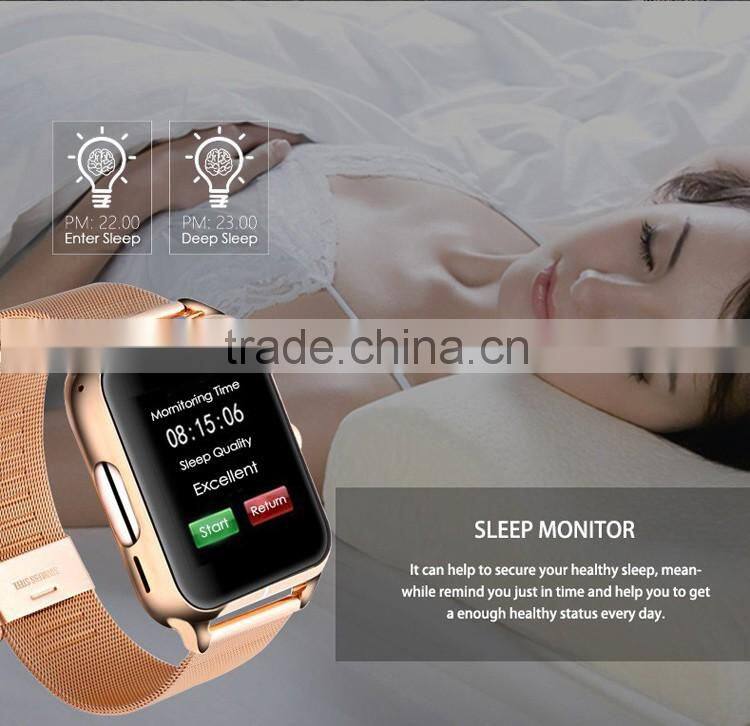 Touch screen gsm android phone calling support smart watch