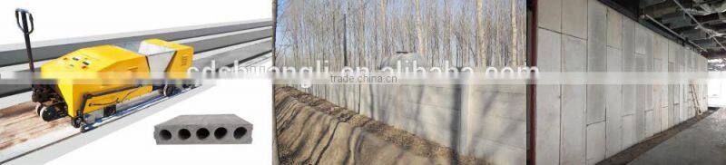 Shuangli lightweight precast concrete hollow core slab molding machine; prestressed hollow core wall panel extruder