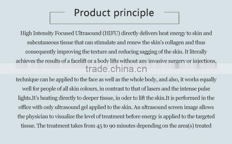No bleeding face lifting machine home hifu treatment