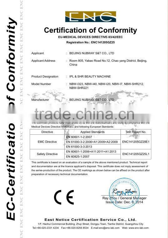 2015 ipl/rf multifunction beauty facial machine hair removal