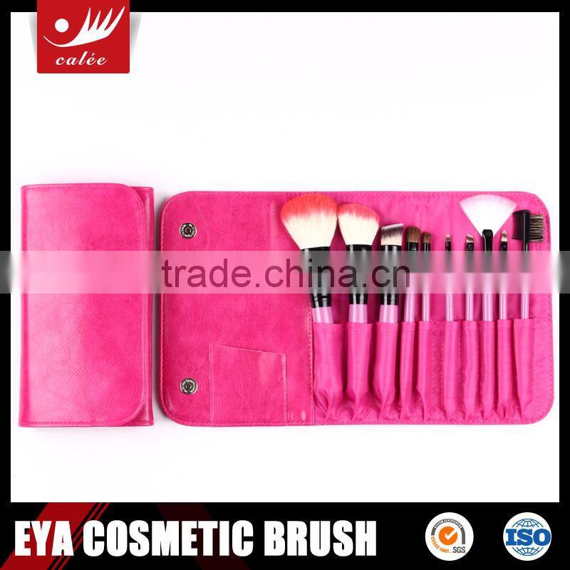 10 pcs new design goat hair makeup brushes set