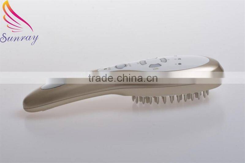 Light therapy hairmax vibrating ionic head massage comb
