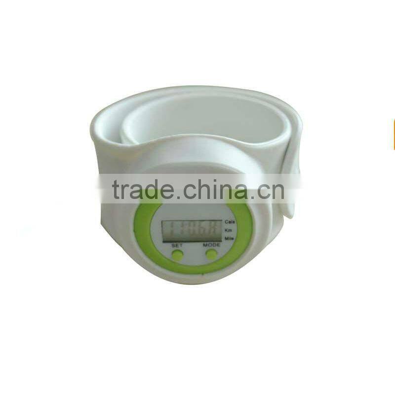 cheap promotional gift multifunction silicone bracelet best wrist pedometer