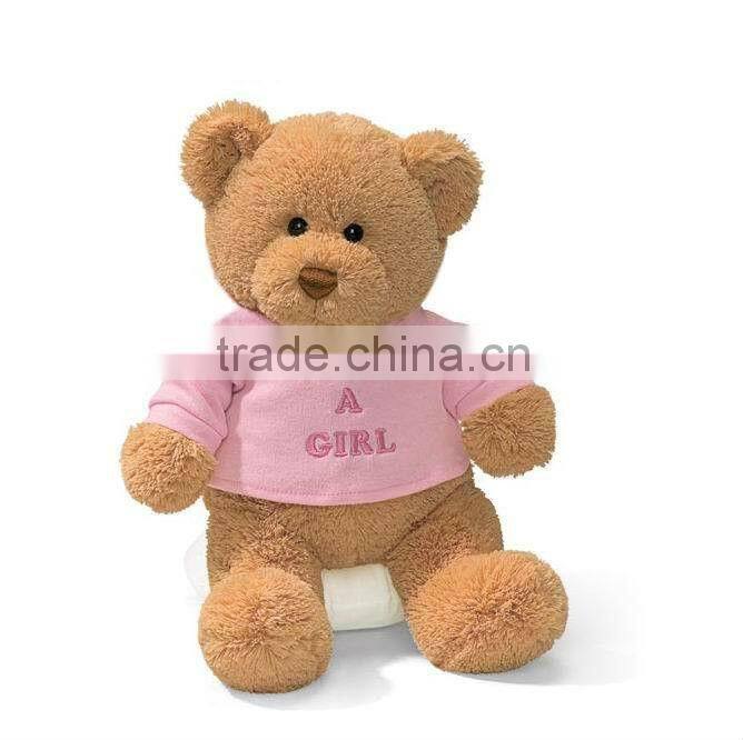 well-dressed soft plush speaker bear toys