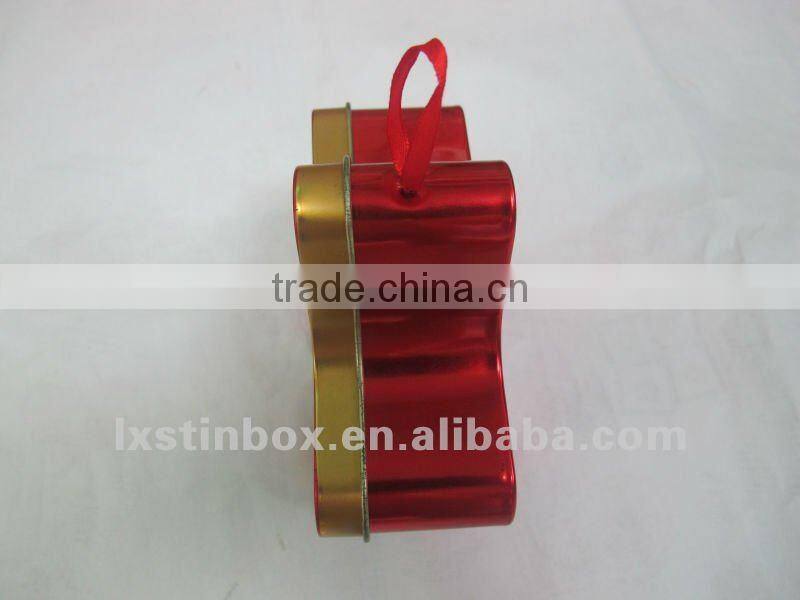 star shape with lid factionable star tin box