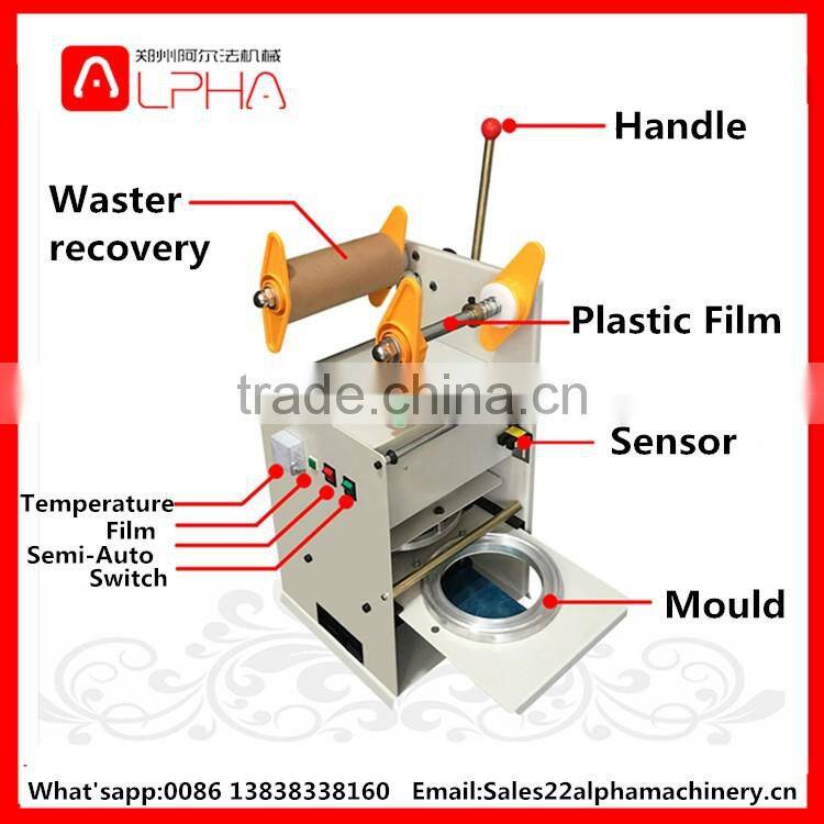 Hot Sales Semi-automatic Plastic Cup Sealing Machine for Plastic Cup / Bowl / Paper Cup