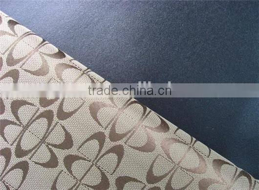 Factory customized jacquard foaming satin fabric for handbags
