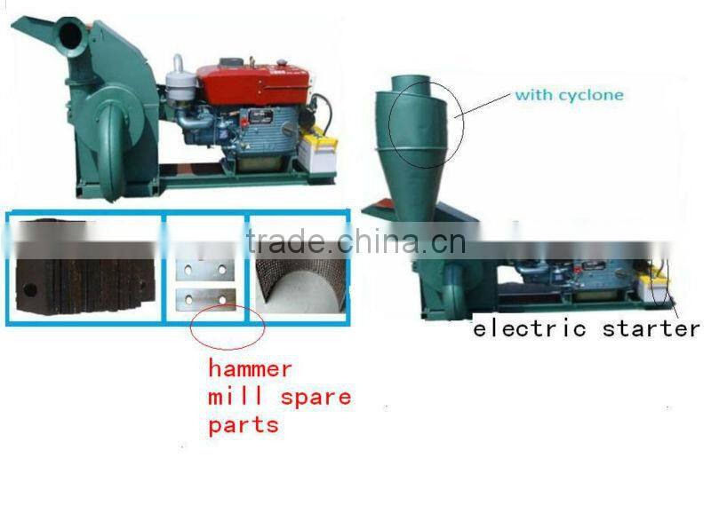 hot sell fertilizer hammer milling/ tree branches hammer crusher/ biomass hammer mill/ crusher wood onto powder machine price