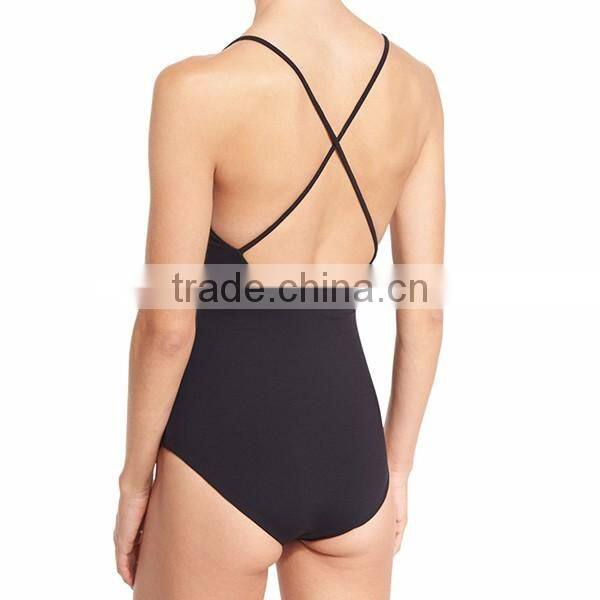 2017 OEM LADIES bathing suits one piece swimsuit sport wear
