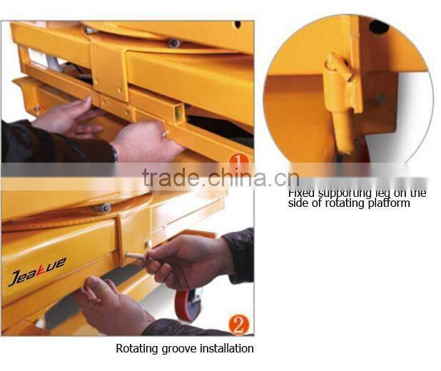 2016 mini mobile hand Roller Hydraulic platform Lift Table