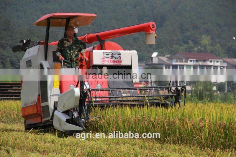 Mini agricultural machine of rice and wheat harvester