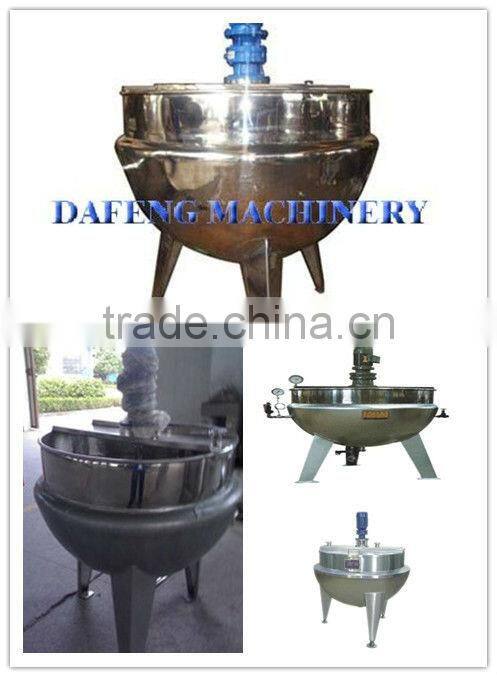 100L stainless steel 304 Jacketed Steam kettle for making cake