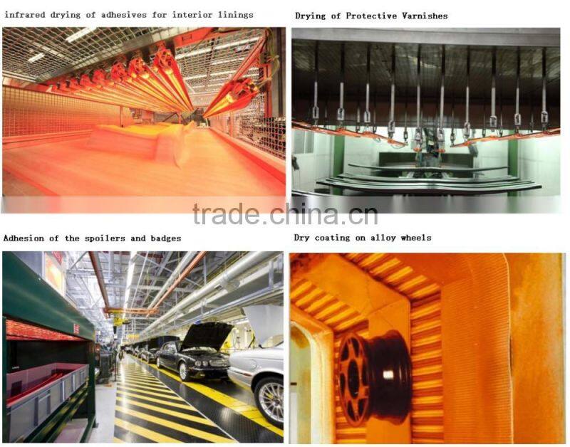 infrared heater lamps for automotive interior plystotype preheating