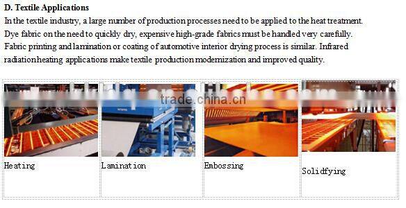 Carbor fiber heating wire electric quartz tube