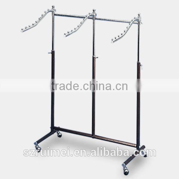 Waterfall Metal Display Rack for Clothing Store