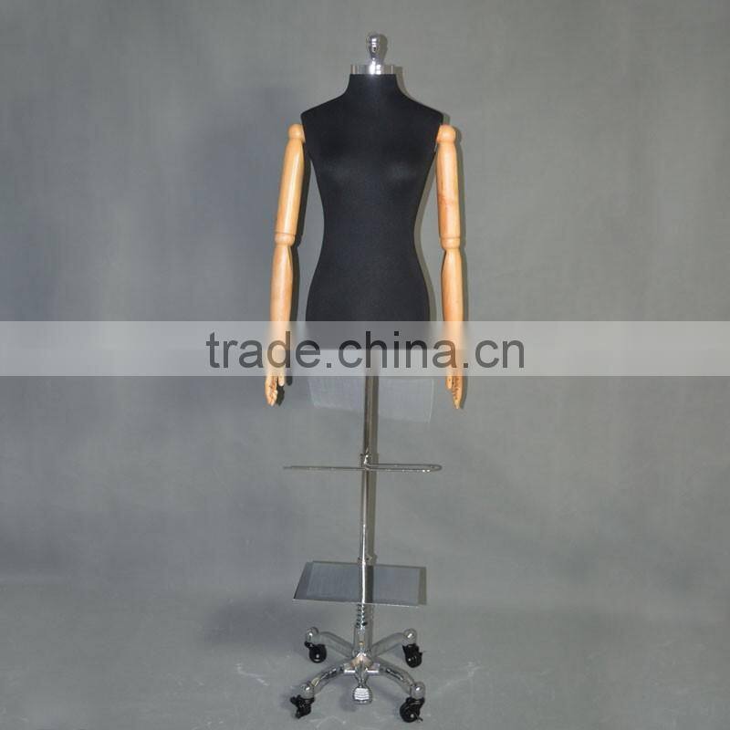 new design torso dress form mannequin male with wood hand on sale