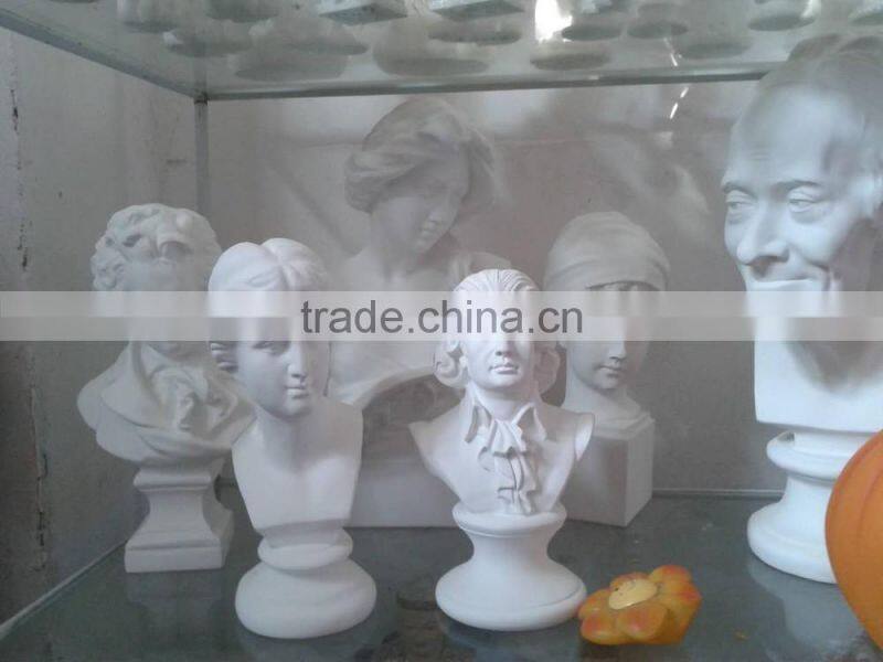 Fashion antique gypsum roman statue bust for display