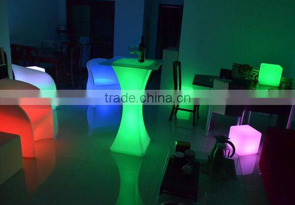 Atmosphere Creating Color Changing Outdoor Event Bar Table